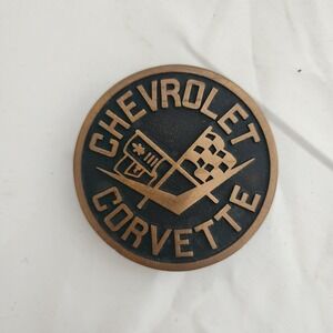 CHEVROLET CORVETTE Belt Buckle Cars Vintage 3"